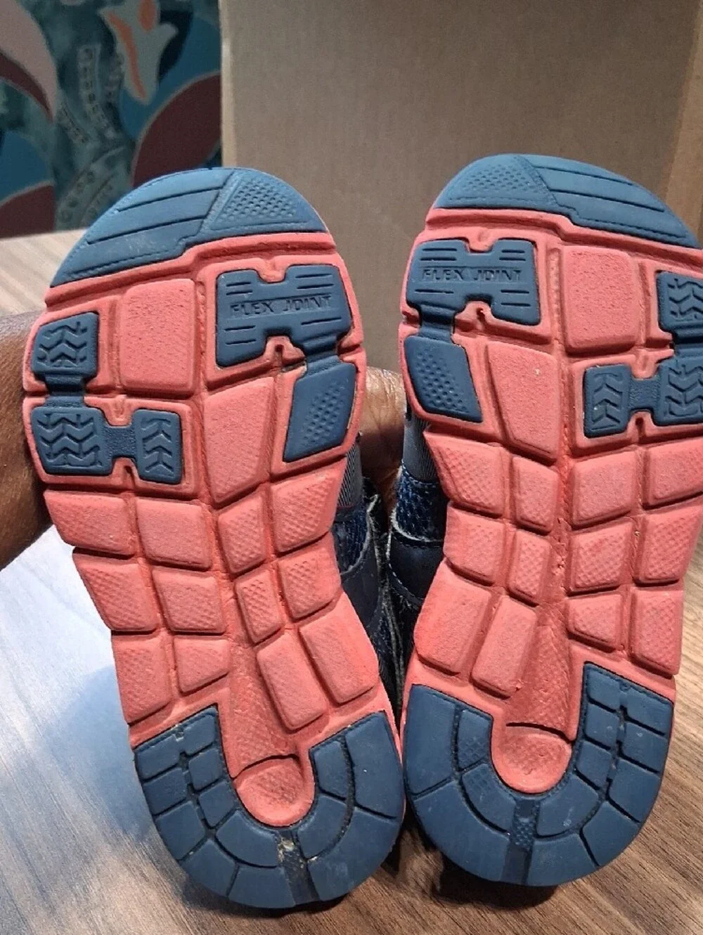 Kids Navy and Red Athletic Sneakers - Comfortable Everyday Play Shoes